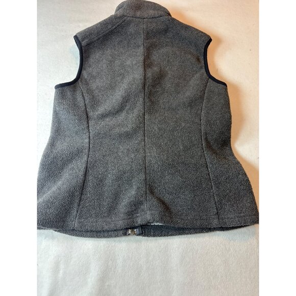 PATAGONIA Synchilla Gray Fleece Zip-Up Vest With Pockets Small - Picture 6 of 11